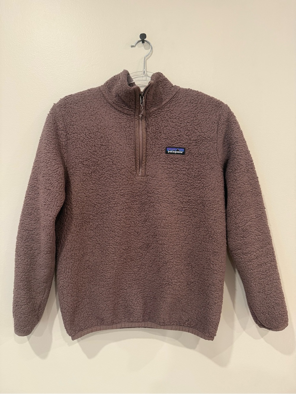 Patagonia Los Gatos 1/4 Zip Fleece Pullover Dulse Mauve Purple Size M